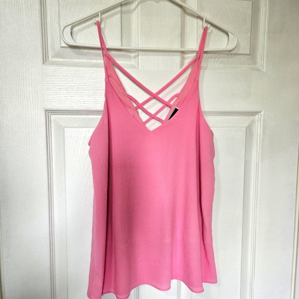 Bubblegum pink tank top